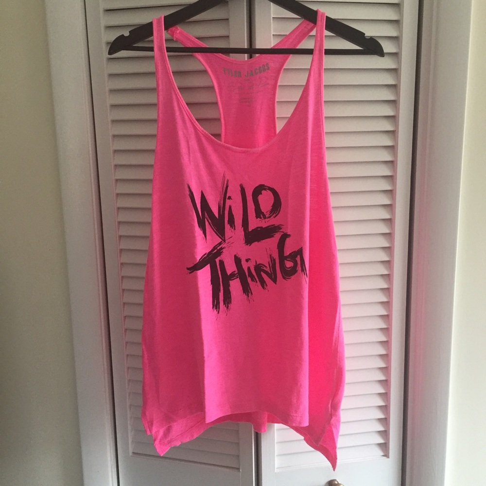 Pink Racerback tank by Feel the Piece